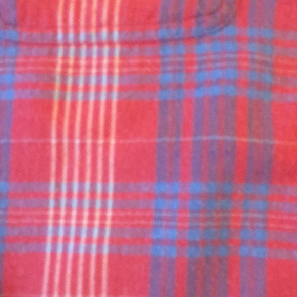 J Crew Men's Flannel Plaid Slim Fit Size Large Red Blue/Grey 100% Cotton - Picture 2 of 8